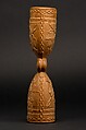 Double Bell with Crest (Kunda), Wood, Kongo peoples